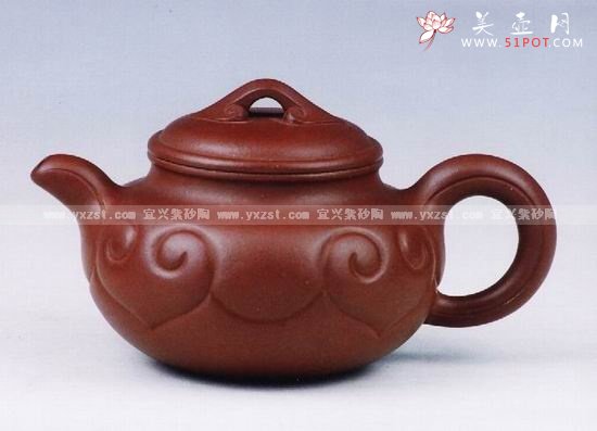 紫砂壶图片：仿古如意 - 宜兴紫砂壶网