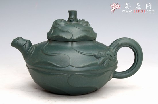 紫砂壶图片：风卷葵1 - 宜兴紫砂壶网