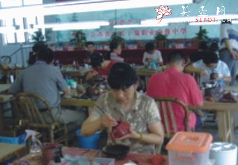 紫砂壶图片：全手大赛现场 - 宜兴紫砂壶网