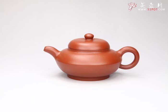 紫砂壶图片：合欢 朱泥 - 宜兴紫砂壶网