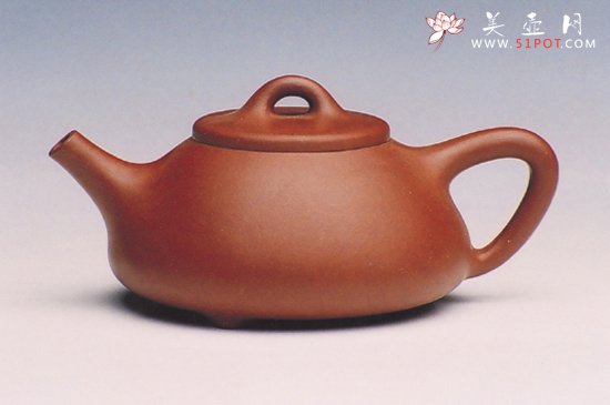 紫砂壶图片：子冶石瓢 - 宜兴紫砂壶网