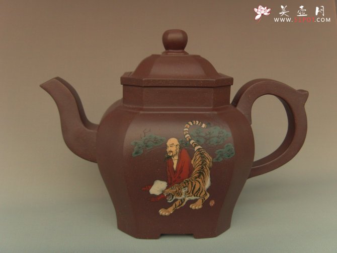 紫砂壶图片：伏虎尊者 - 宜兴紫砂壶网