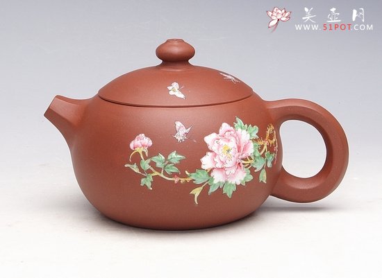 紫砂壶图片：国色天香 - 宜兴紫砂壶网