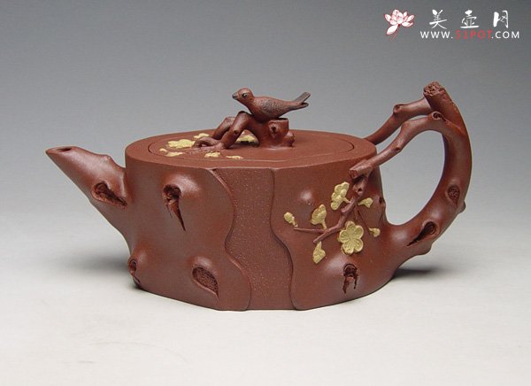 紫砂壶图片：喜上眉梢 - 宜兴紫砂壶网