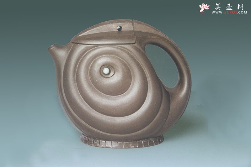 紫砂壶图片：鱼翔壶 - 宜兴紫砂壶网
