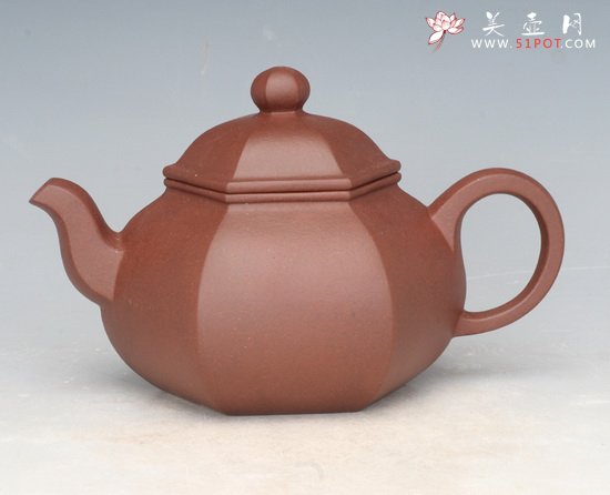 紫砂壶图片：六方莲子 - 宜兴紫砂壶网