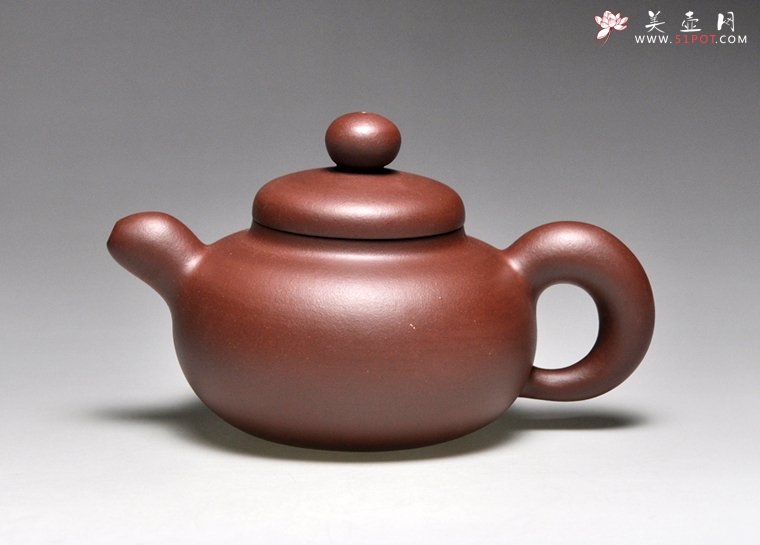紫砂壶图片：《聚丰》泥料：紫泥  容量：350cc - 宜兴紫砂壶网