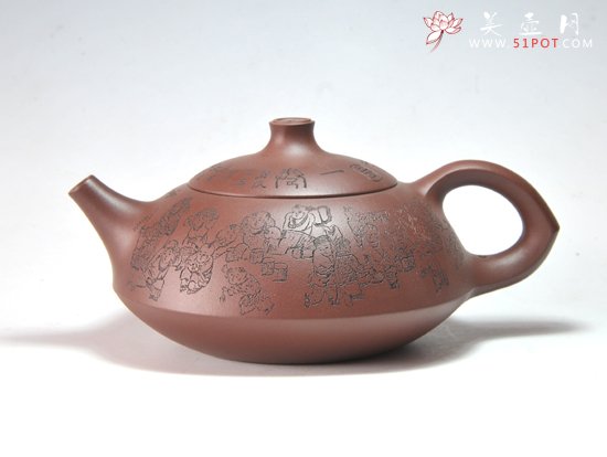 紫砂壶图片：百子合欢 - 宜兴紫砂壶网