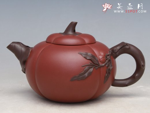 紫砂壶图片：南瓜壶 - 宜兴紫砂壶网