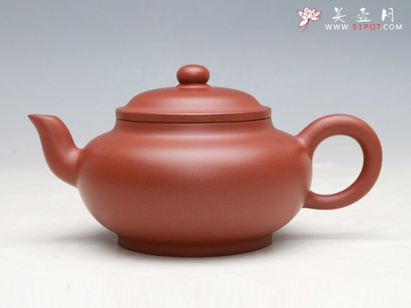 紫砂壶图片：扁 潘（紫泥） - 宜兴紫砂壶网