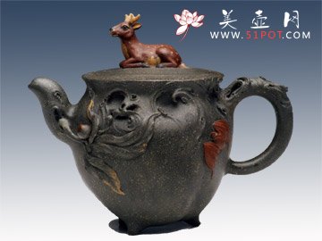 紫砂壶图片：福禄寿 - 宜兴紫砂壶网