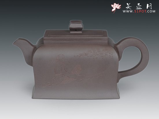 紫砂壶图片：四方 - 宜兴紫砂壶网