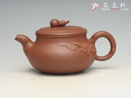 紫砂壶图片：福禄200CC(清水泥) - 宜兴紫砂壶网