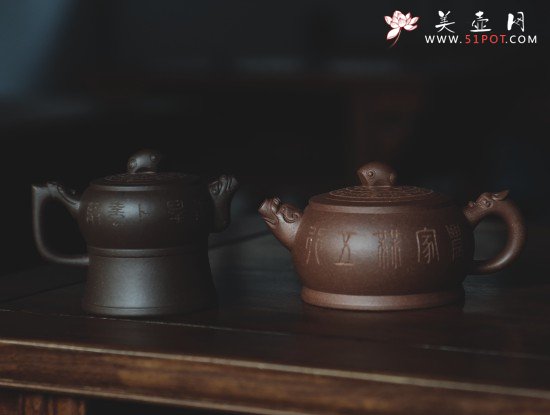 紫砂壶图片：鼓韵遗风系列 - 宜兴紫砂壶网