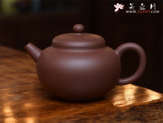 紫砂壶图片：掇球壶3000元 - 宜兴紫砂壶网