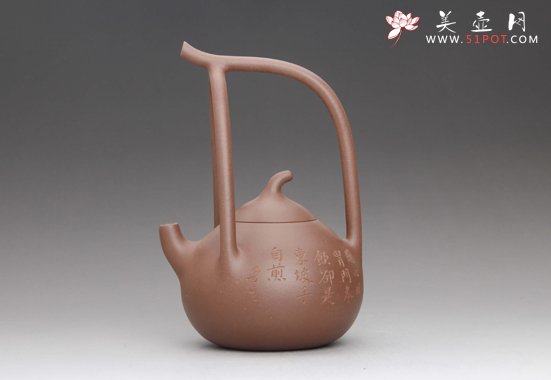 紫砂壶图片：匏瓜提梁 - 宜兴紫砂壶网