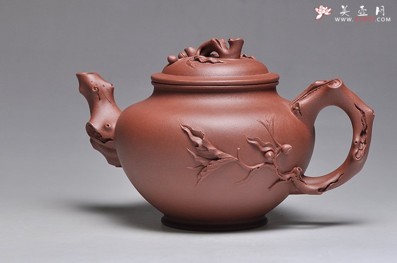 紫砂壶图片：桃报春 - 宜兴紫砂壶网