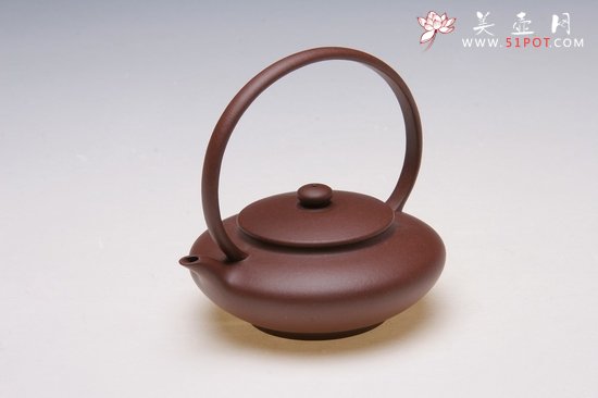 紫砂壶图片：虚扁提梁 - 宜兴紫砂壶网