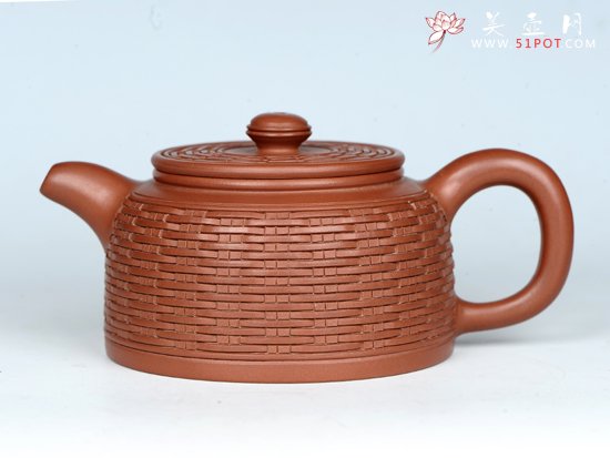 紫砂壶图片：竹编壶 - 宜兴紫砂壶网
