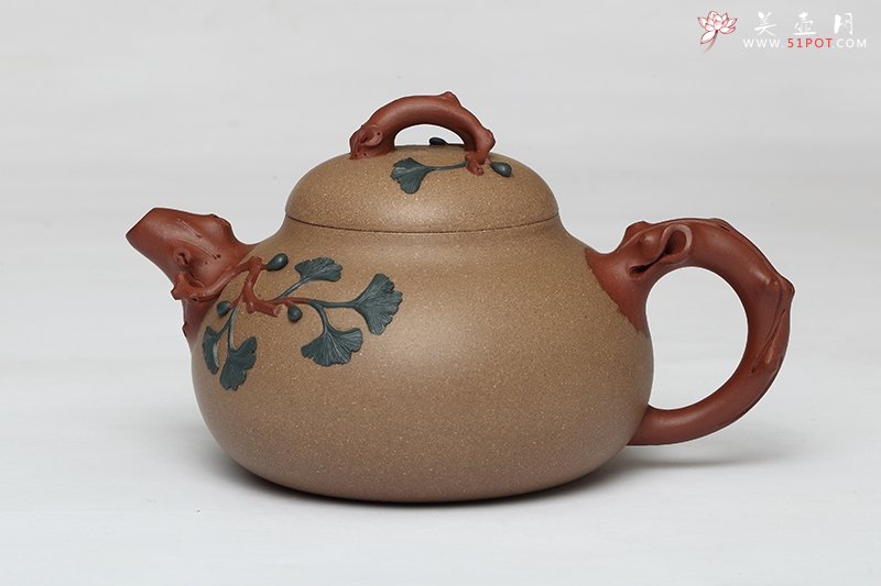 紫砂壶图片：银杏 - 宜兴紫砂壶网