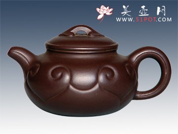 紫砂壶图片：小仿古如意 - 宜兴紫砂壶网