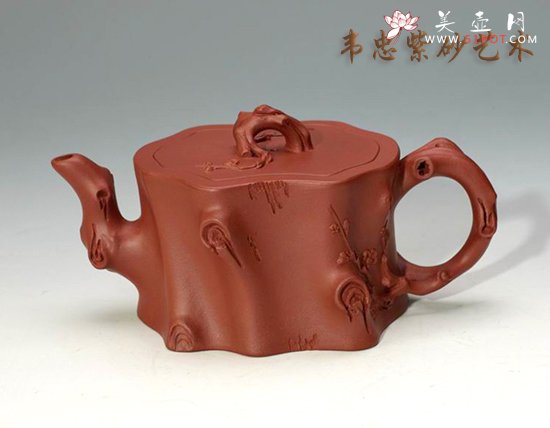 紫砂壶图片：梅桩报春 - 宜兴紫砂壶网