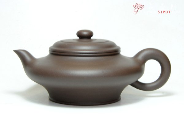 紫砂壶图片：虚扁 - 宜兴紫砂壶网