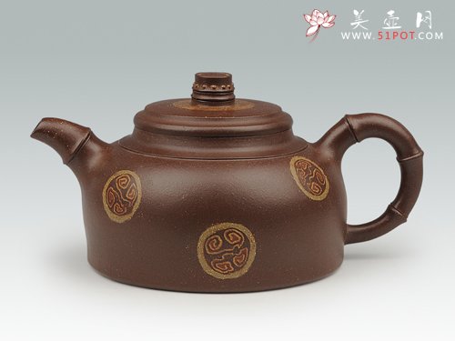 紫砂壶图片：寿竹 4... - 宜兴紫砂壶网