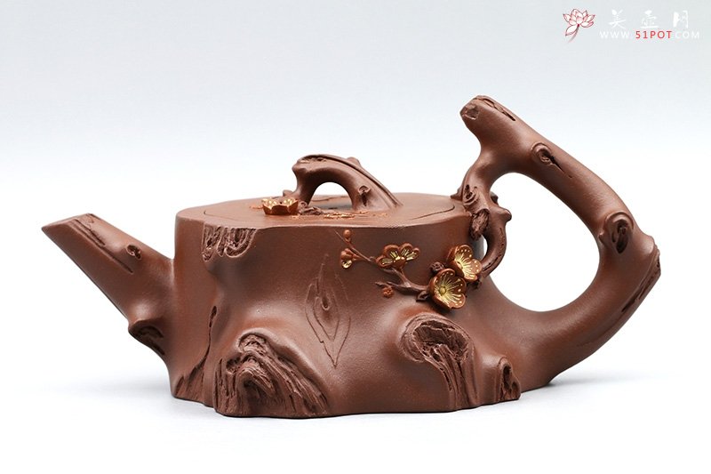 紫砂壶图片：梅桩壶 - 宜兴紫砂壶网
