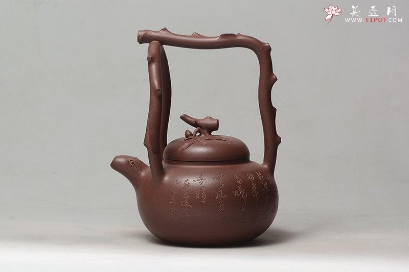紫砂壶图片：东坡提梁 - 宜兴紫砂壶网