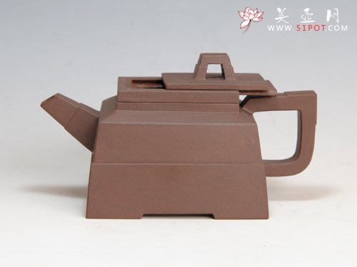 紫砂壶图片：抽方壶 - 宜兴紫砂壶网