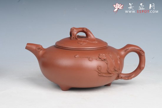 紫砂壶图片：三角梅 - 宜兴紫砂壶网