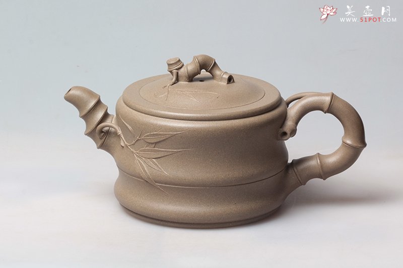 紫砂壶图片：大竹段壶 - 宜兴紫砂壶网