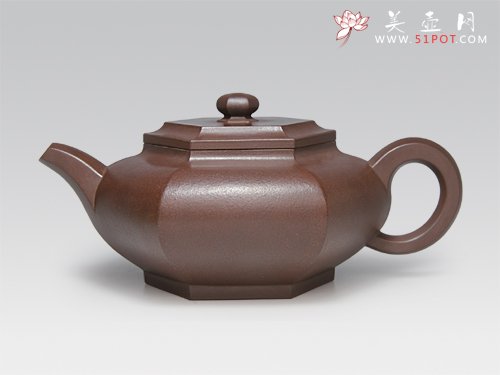 紫砂壶图片：六方福扁 - 宜兴紫砂壶网