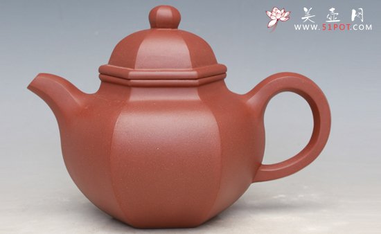 紫砂壶图片：六方掇球壶 - 宜兴紫砂壶网