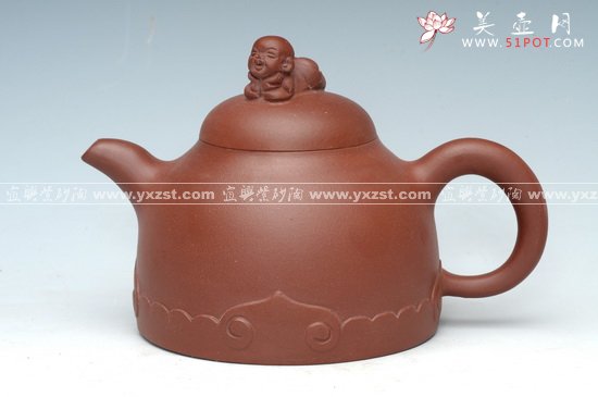 紫砂壶图片：招财童子 - 宜兴紫砂壶网