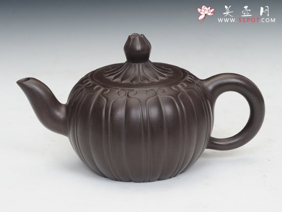 紫砂壶图片：紫玉宫灯 - 宜兴紫砂壶网