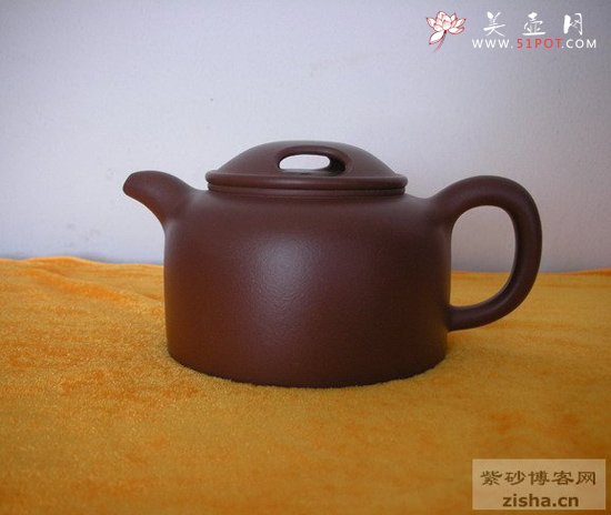 紫砂壶图片：牛盖莲子（全手工） - 宜兴紫砂壶网