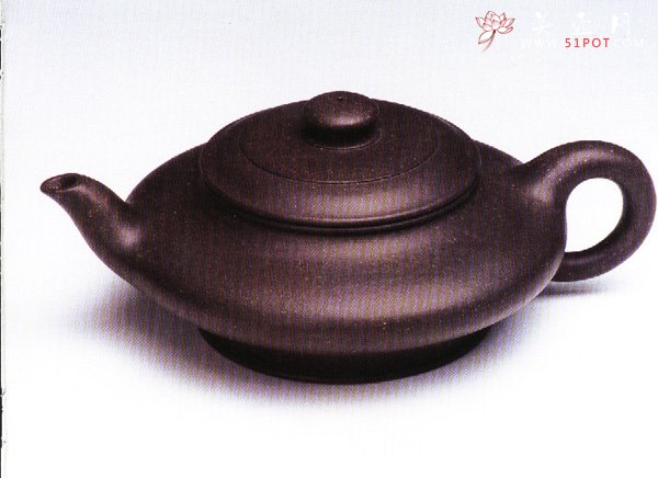 紫砂壶图片：虚扁壶 - 宜兴紫砂壶网