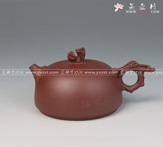 紫砂壶图片：枯木问禅 - 宜兴紫砂壶网