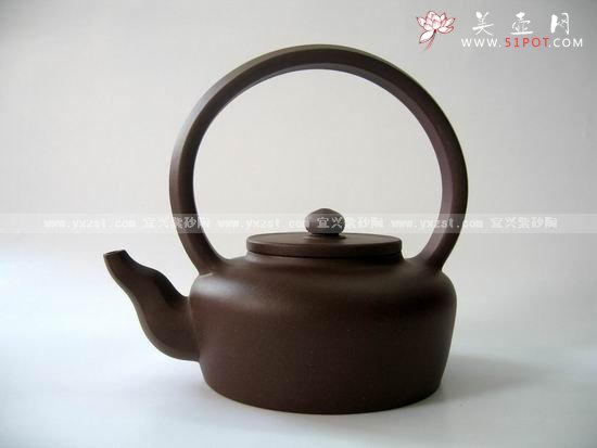 紫砂壶图片：明式提梁 - 宜兴紫砂壶网