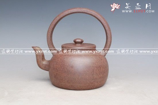 紫砂壶图片：玉色提梁 - 宜兴紫砂壶网