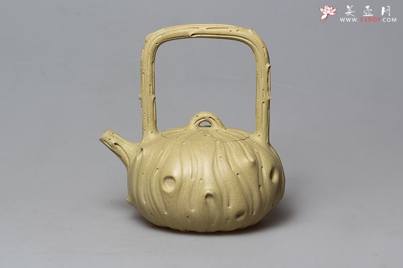 紫砂壶图片：年轮提梁 - 宜兴紫砂壶网