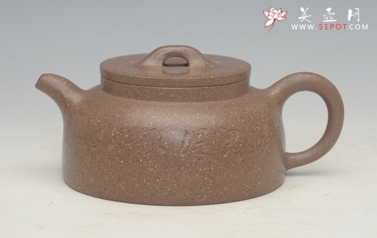 紫砂壶图片：平盖莲子 - 宜兴紫砂壶网