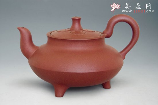 紫砂壶图片：三足如意 - 宜兴紫砂壶网