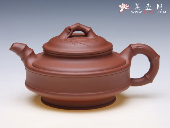 紫砂壶图片：双线竹鼓 - 宜兴紫砂壶网