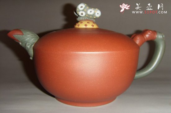 紫砂壶图片：彩蝶壶 - 宜兴紫砂壶网
