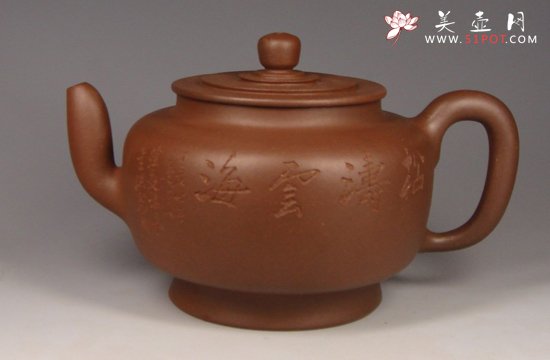 紫砂壶图片：小平盖古莲 - 宜兴紫砂壶网