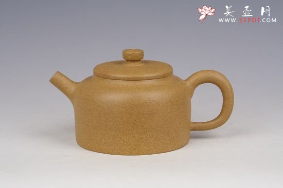 紫砂壶图片：桑扁250cc段泥 - 宜兴紫砂壶网