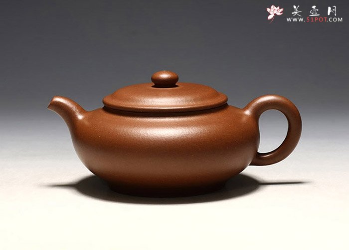 紫砂壶图片：扁圆壶 - 宜兴紫砂壶网